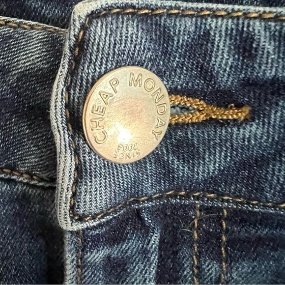 Cheap Monday High Skin Blue Blue High Rise Skinny Denim Jeans - Picture 6 of 12